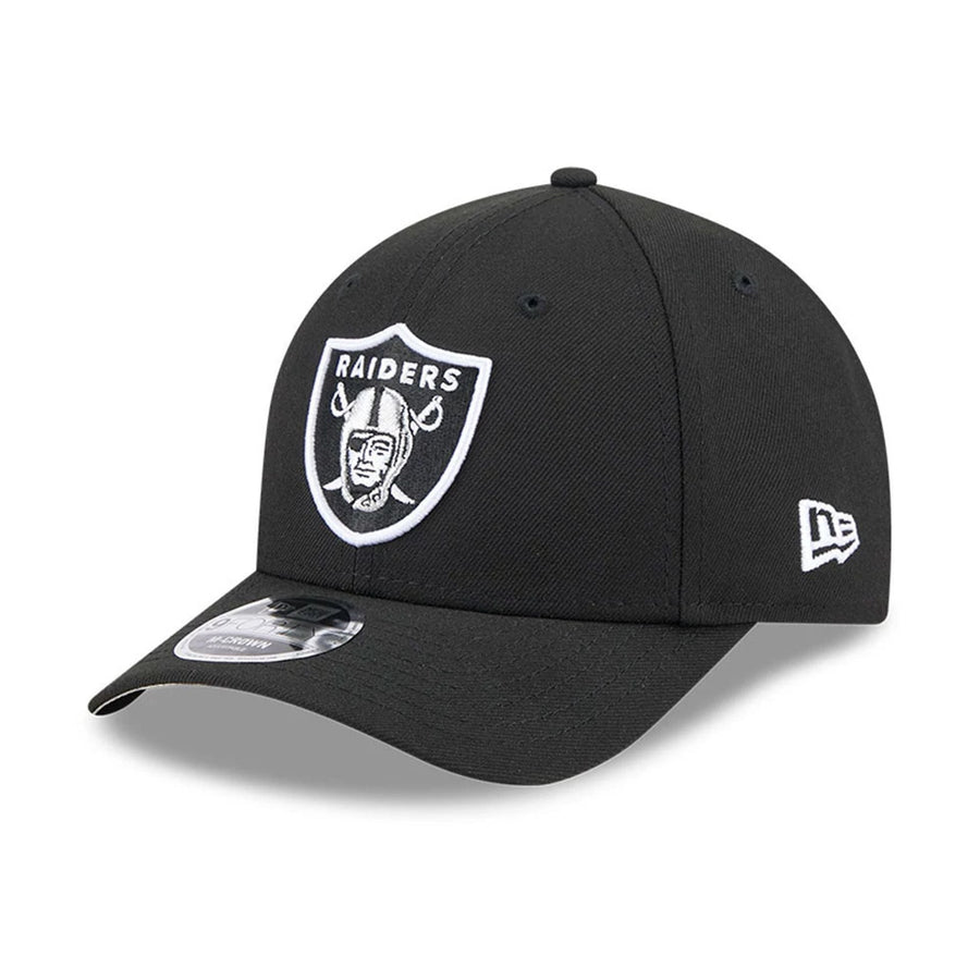 Pictured is this NFL Team Las Vegas Raiders 9FORTY M-Crown cap in black. 1