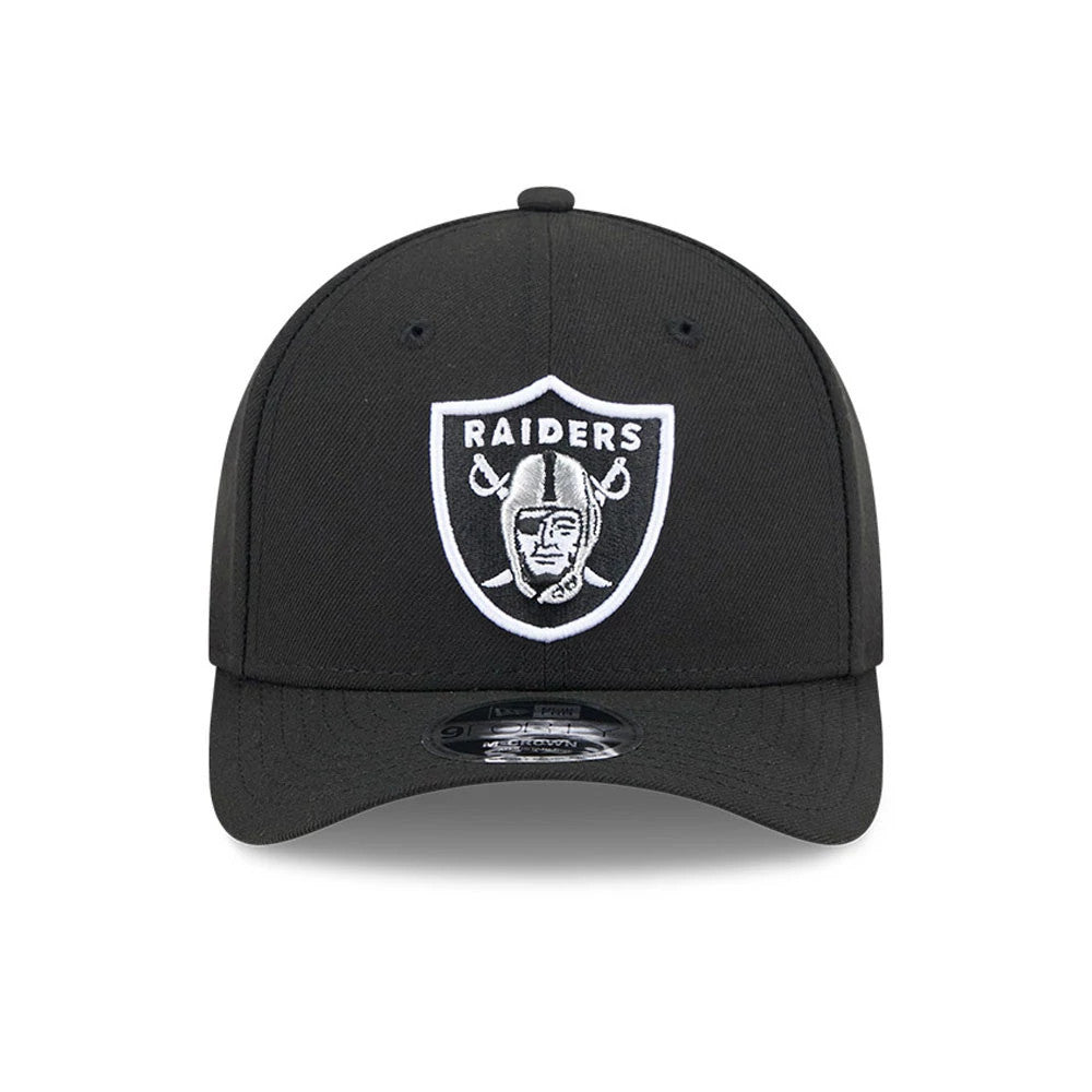 Pictured is this NFL Team Las Vegas Raiders 9FORTY M-Crown cap in black. 3