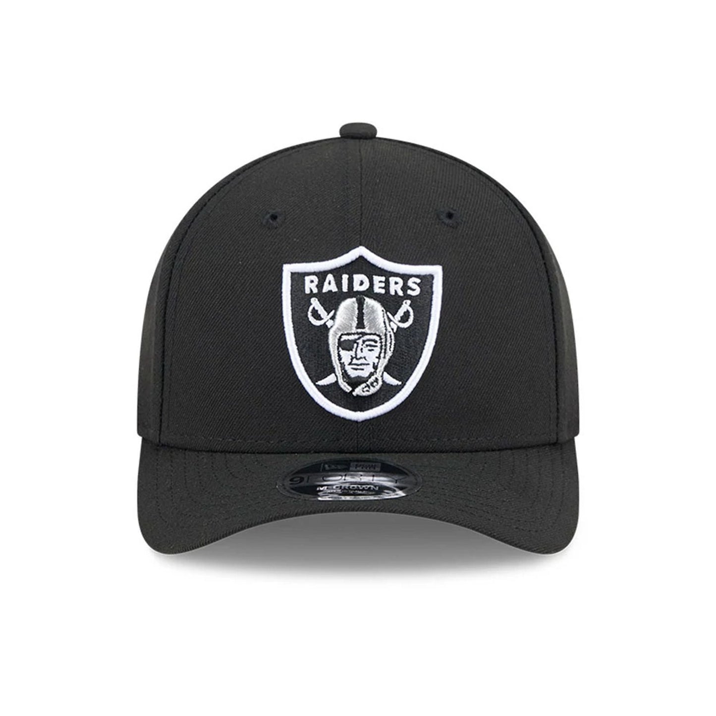 Pictured is this NFL Team Las Vegas Raiders 9FORTY M-Crown cap in black. 3