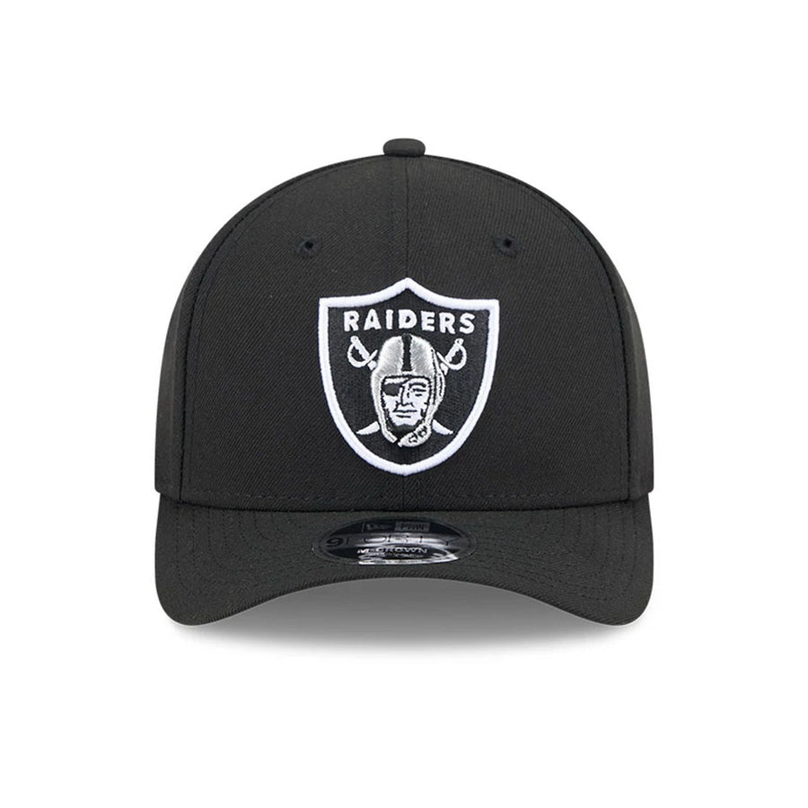 Pictured is this NFL Team Las Vegas Raiders 9FORTY M-Crown cap in black. 3
