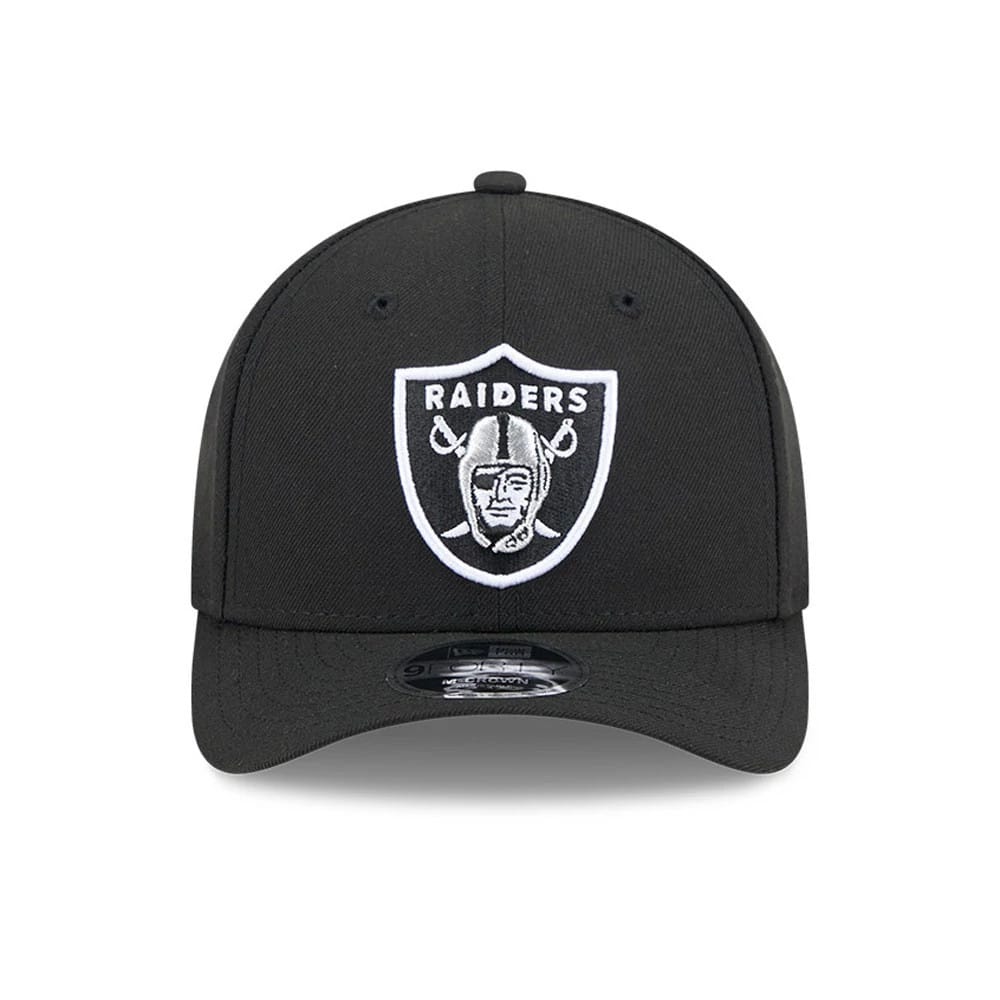 Pictured is this NFL Team Las Vegas Raiders 9FORTY M-Crown cap in black. 3
