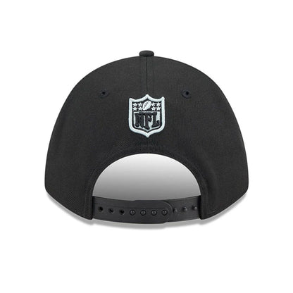 Pictured is this NFL Team Las Vegas Raiders 9FORTY M-Crown cap in black. 5