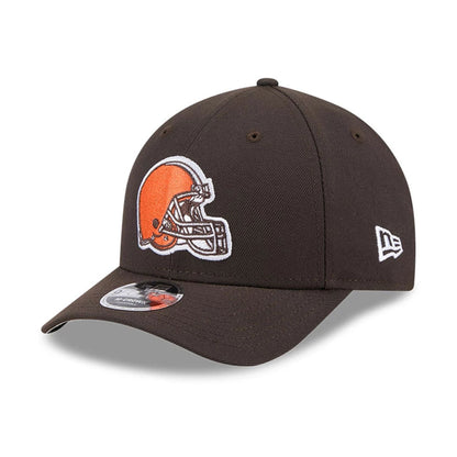 Pictured is this NFL Team Cleveland Browns 9FORTY M-Crown cap in dark brown. 1