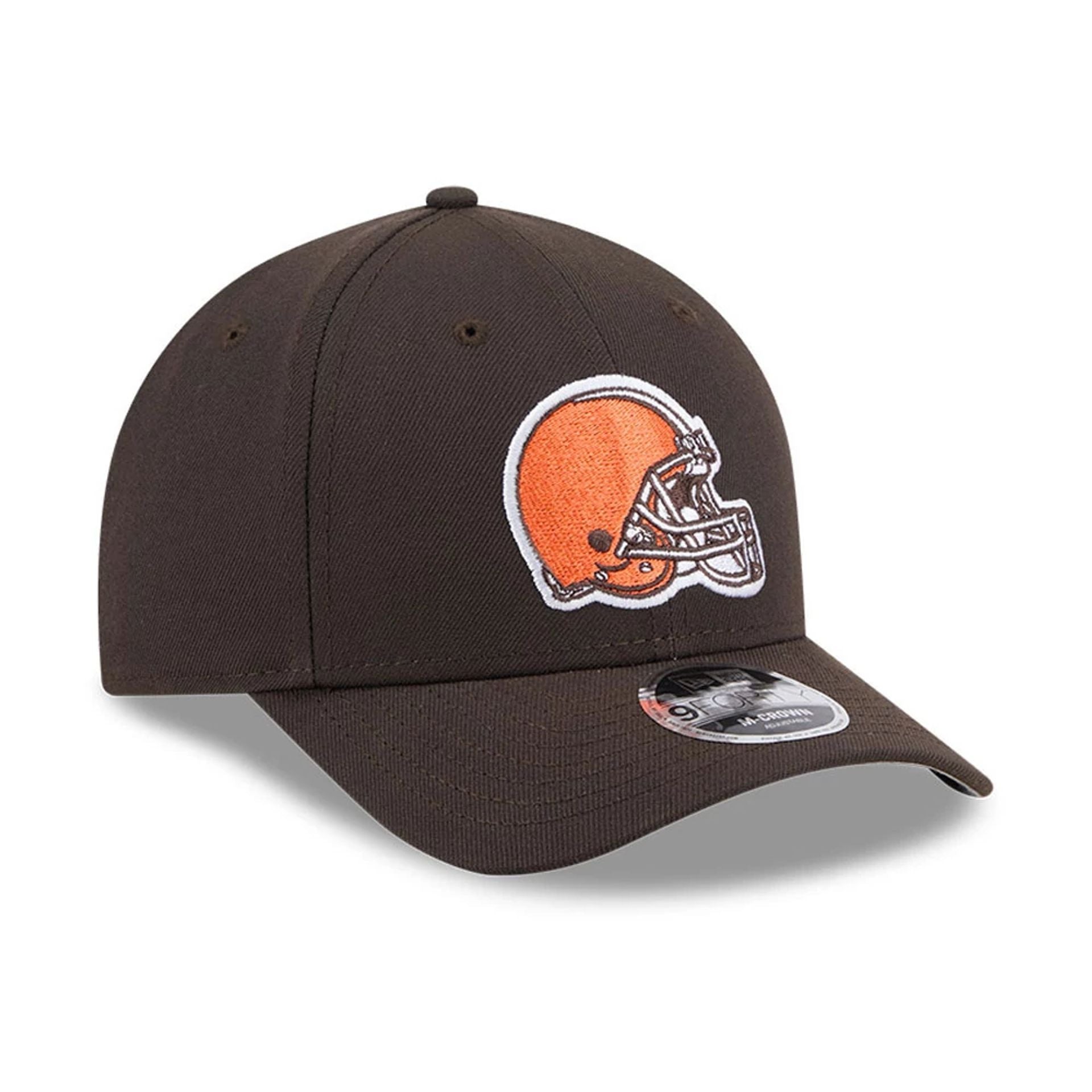 Pictured is this NFL Team Cleveland Browns 9FORTY M-Crown cap in dark brown. 4