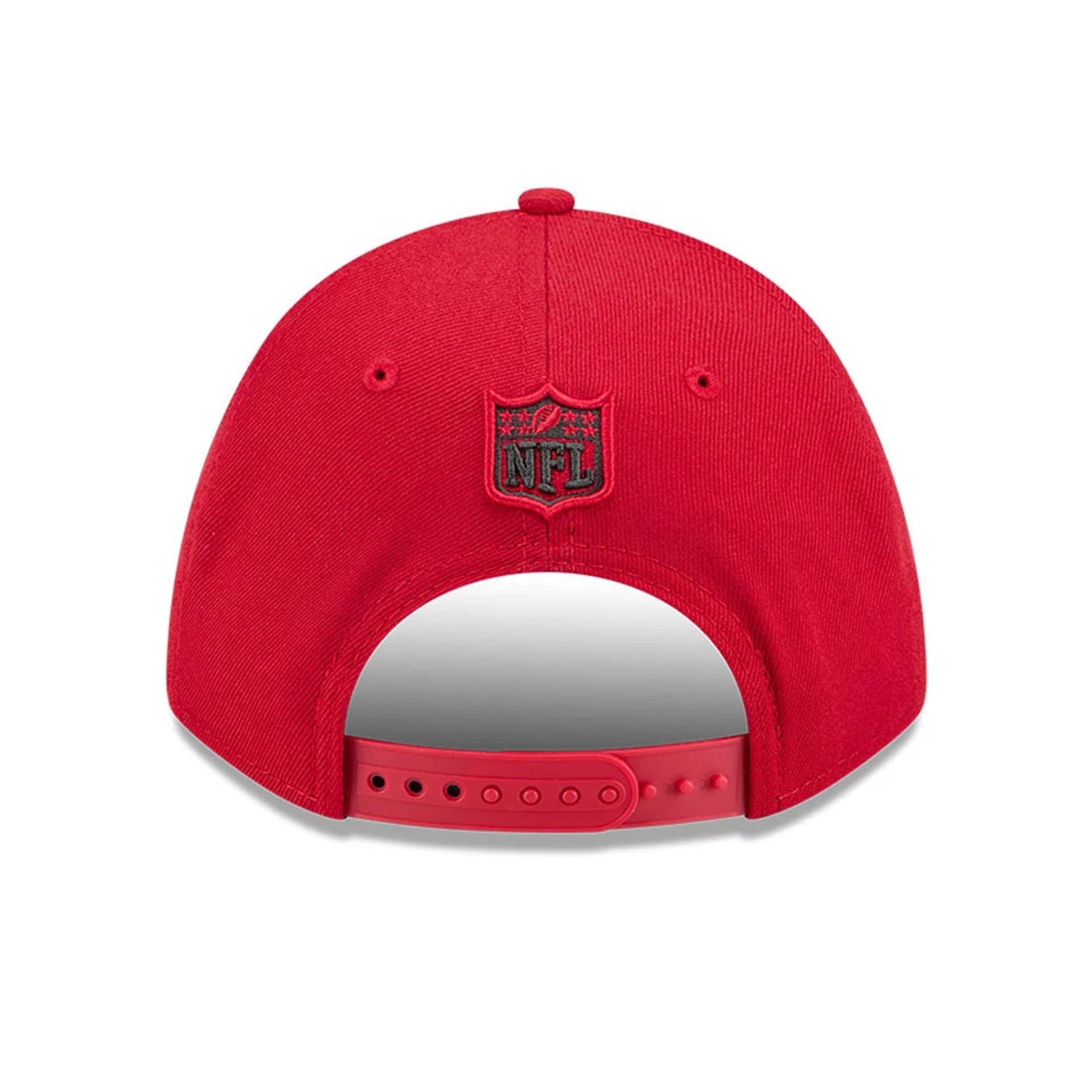 Pictured is this NFL Team Tampa Bay Buccaneers 9FORTY M-Crown cap in red. 5