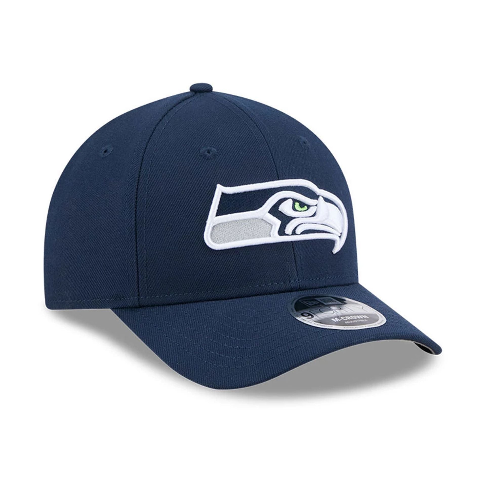 Pictured is this NFL Team Seattle Seahawks 9FORTY M-Crown cap in dark blue. 4