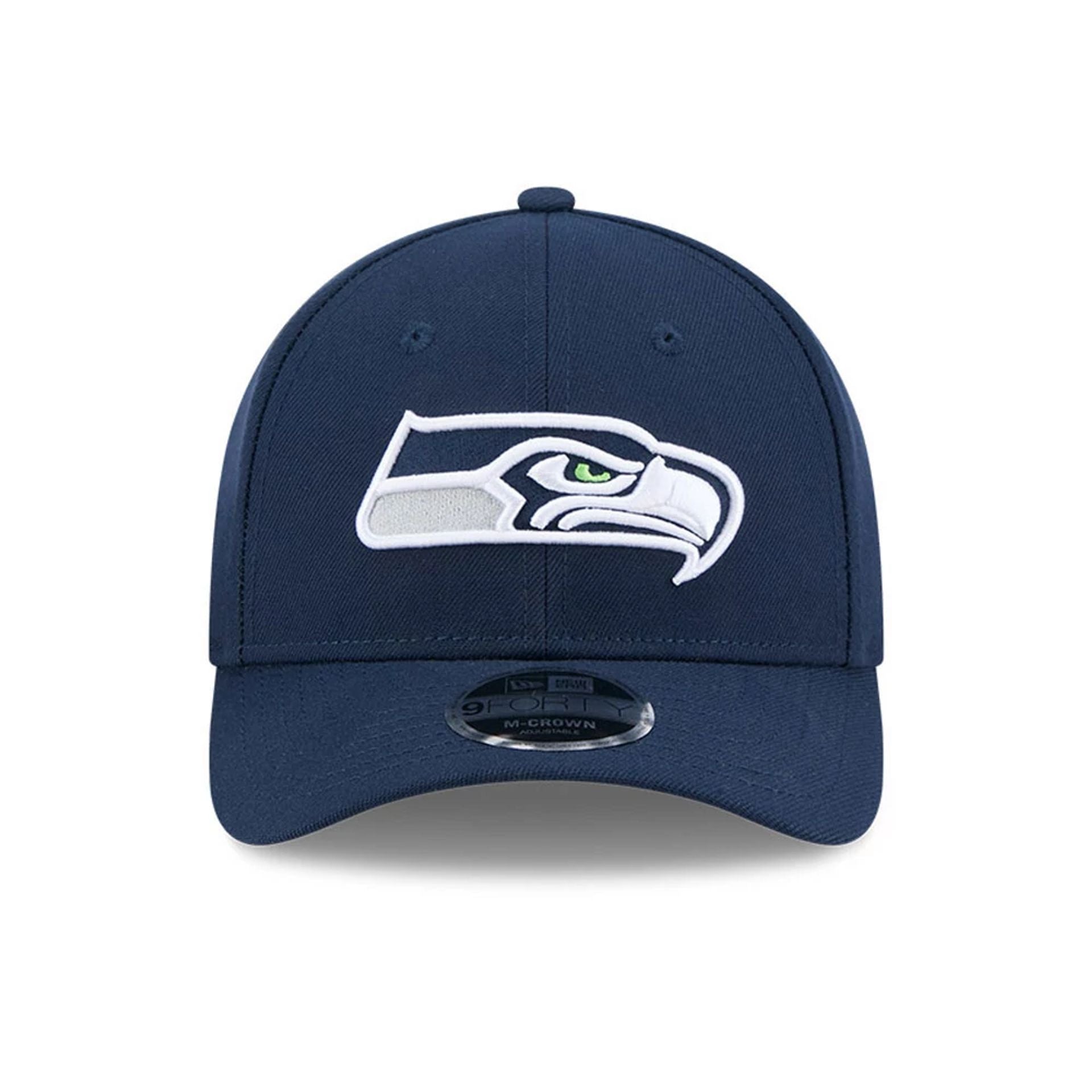 Pictured is this NFL Team Seattle Seahawks 9FORTY M-Crown cap in dark blue. 3