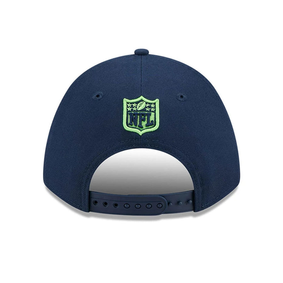 Pictured is this NFL Team Seattle Seahawks 9FORTY M-Crown cap in dark blue. 5