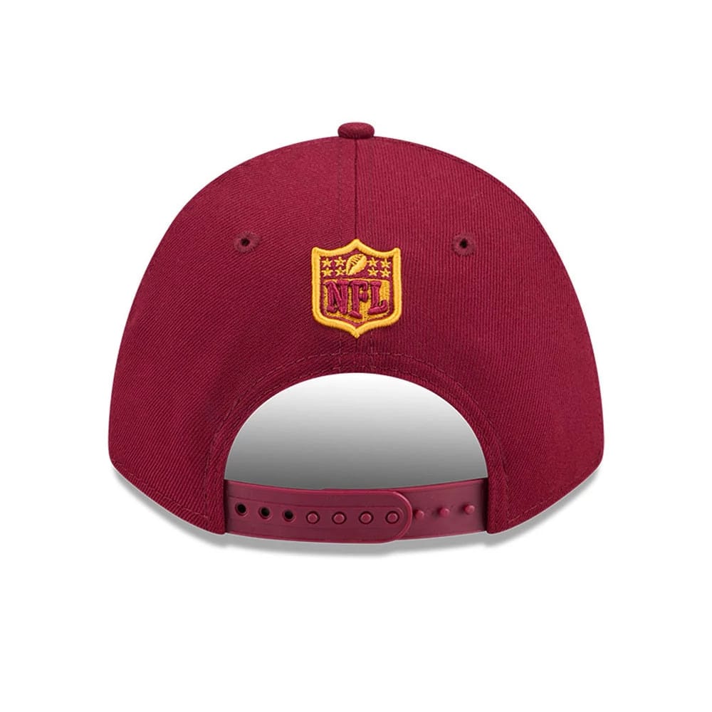 Pictured is this NFL Team Washington Commanders 9FORTY M-Crown cap in dark red. 5