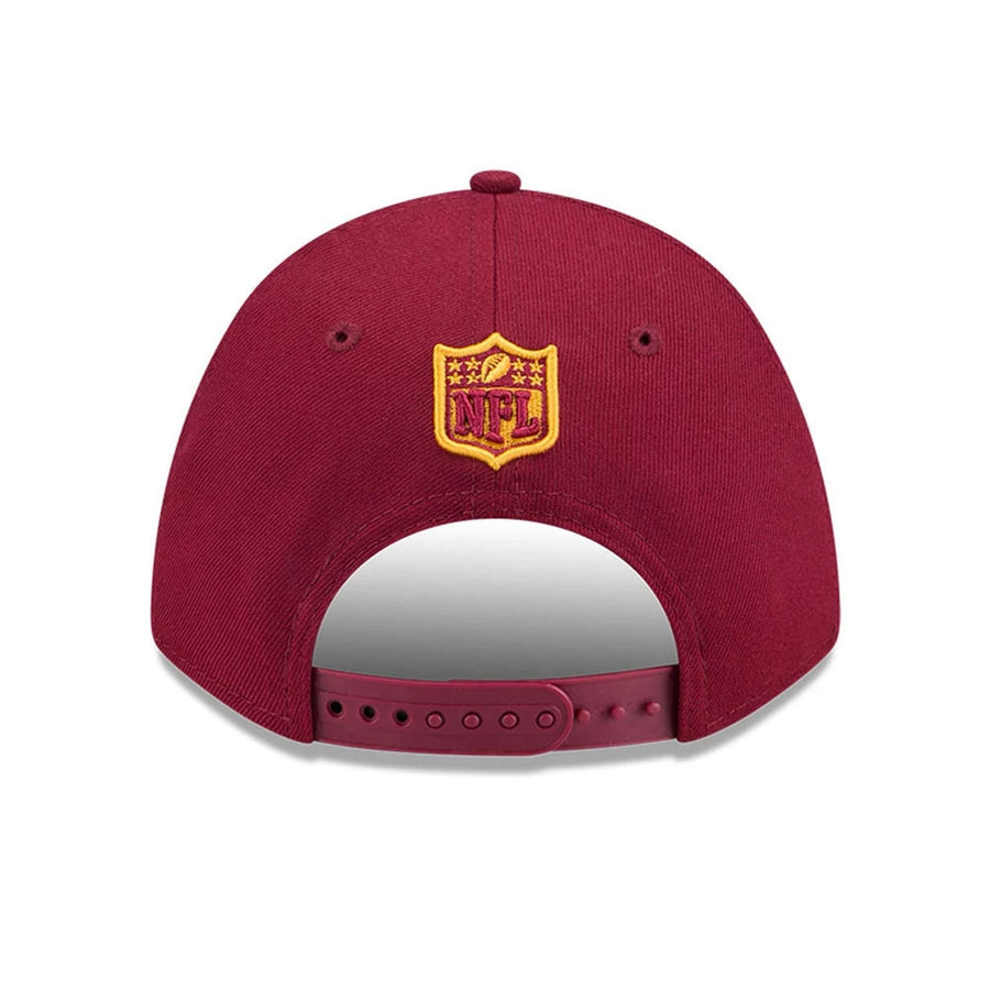 Pictured is this NFL Team Washington Commanders 9FORTY M-Crown cap in dark red. 5