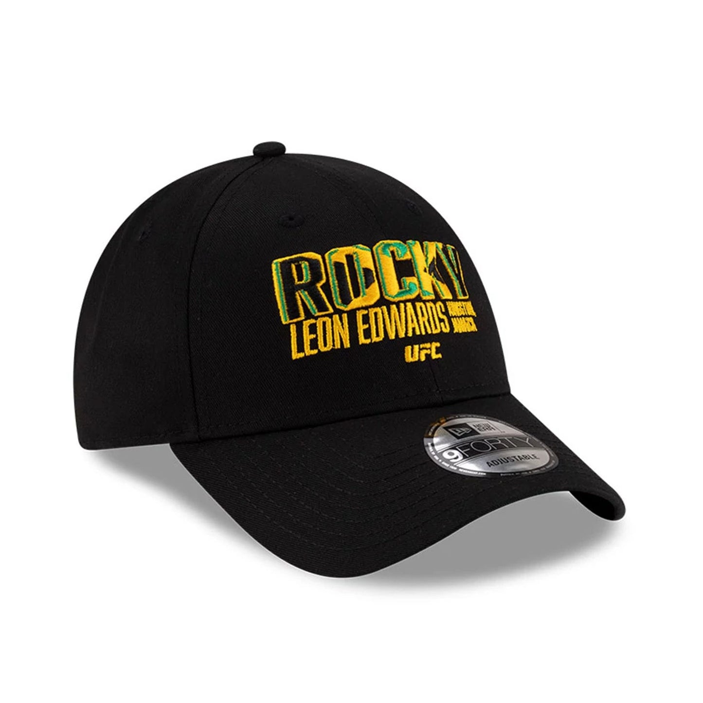 This is a UFC Ultimate Fighting Leon Edwards Black 9FORTY Adjustable Cap 3