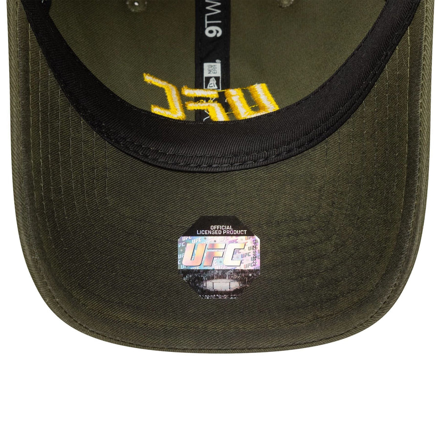 This is a UFC Ultimate Fighting Oil Wash Green 9TWENTY Adjustable Cap 7