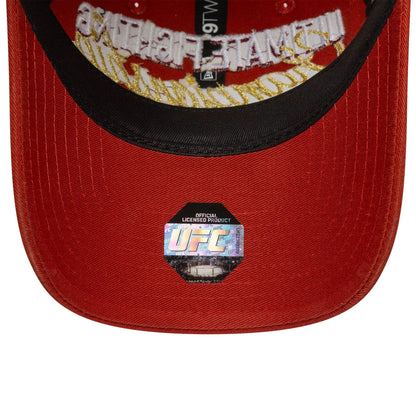 This is a UFC Ultimate Fighting Graphic Red 9TWENTY Adjustable Cap 7
