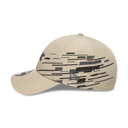 This is a UFC Ultimate Fighting Nylon Side Print Light Beige 9FORTY Adjustable Cap 4