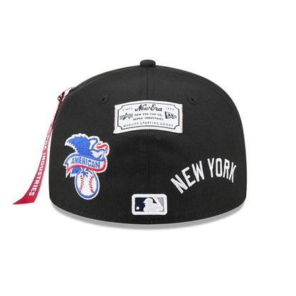This is a New York Yankees MLB X Alpha Black 59FIFTY Fitted Cap 7