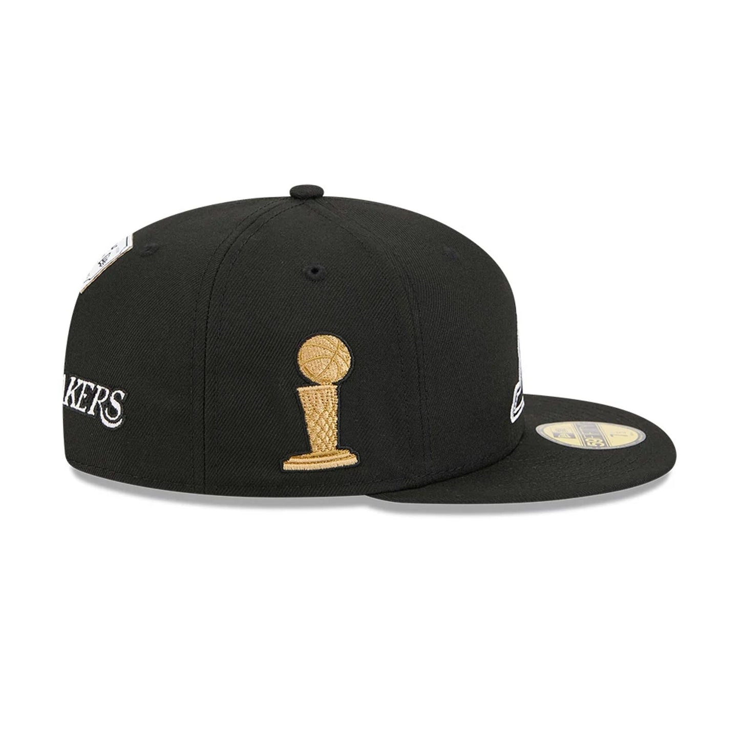 This is a LA Lakers NBA x Alpha Black 59FIFTY Fitted Cap 6