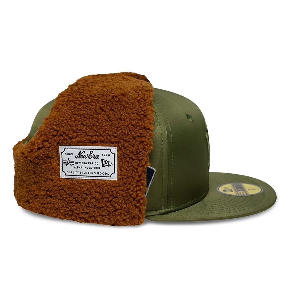 This is a New York Yankees MLB X Alpha Open Green Dogear 59FIFTY Fitted Cap 5