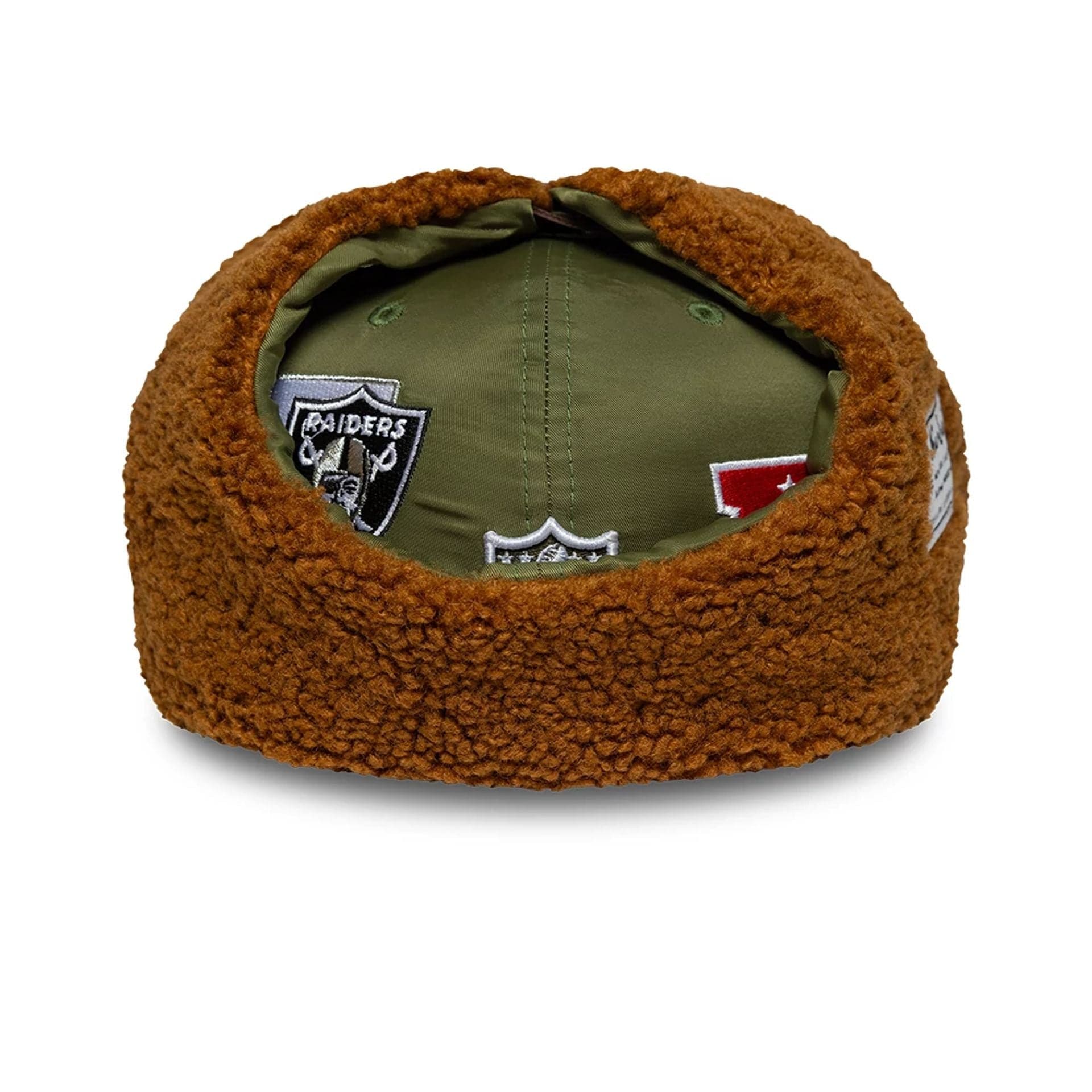 This is a Las Vegas Raiders NFL x Alpha Green Dogear 59FIFTY Fitted Cap 7