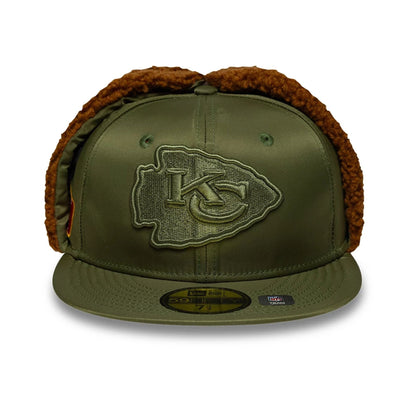 This is a Kansas City Chiefs NFL x Alpha Green Dogear 59FIFTY Fitted Cap 3