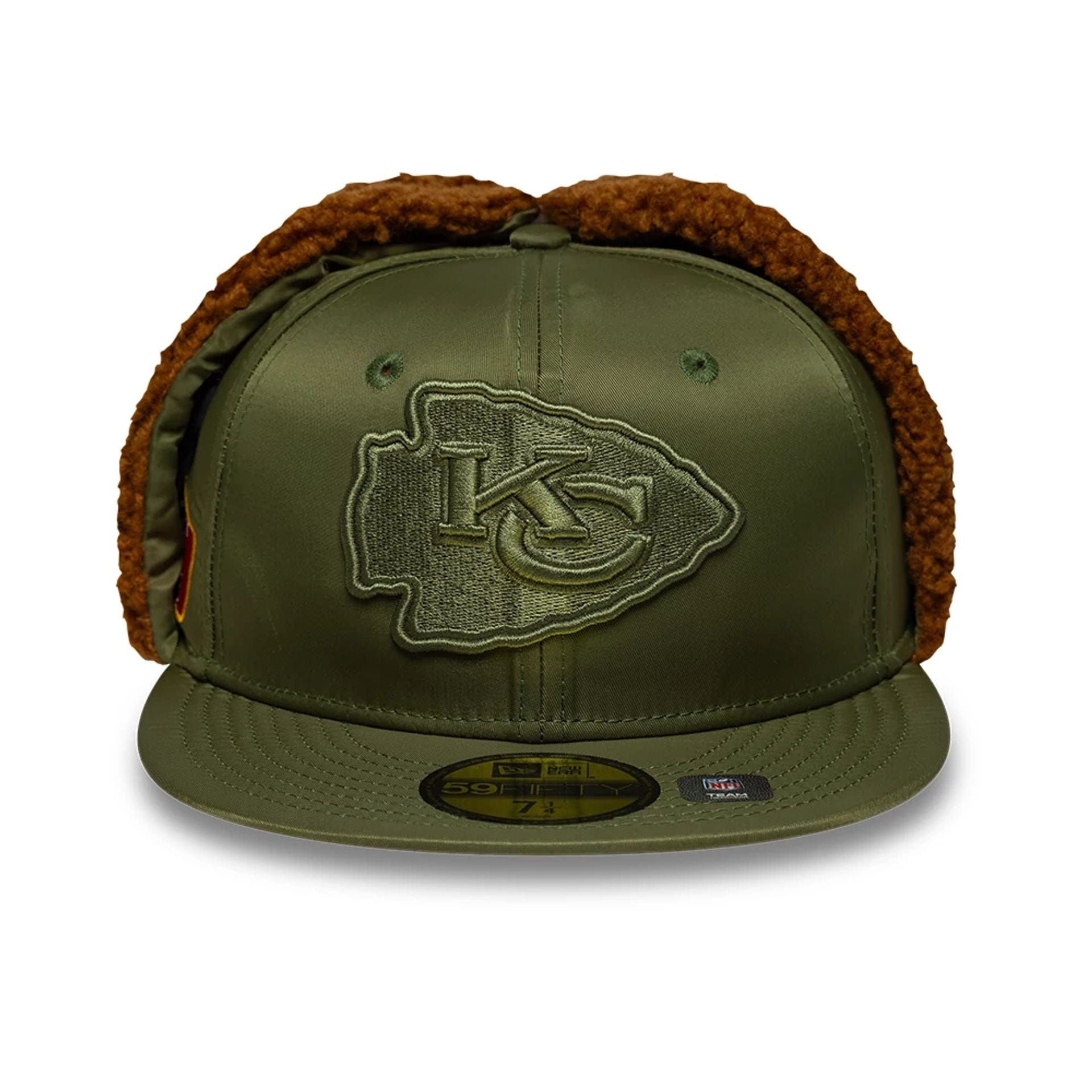 This is a Kansas City Chiefs NFL x Alpha Green Dogear 59FIFTY Fitted Cap 3