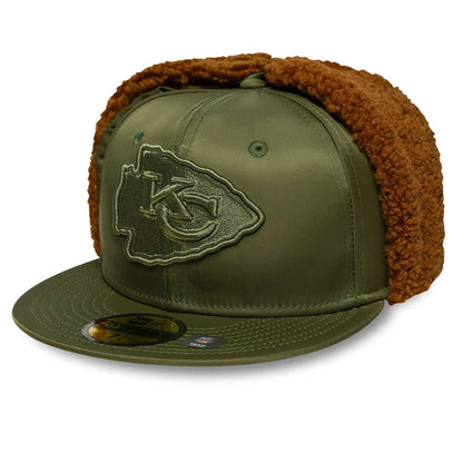 This is a Kansas City Chiefs NFL x Alpha Green Dogear 59FIFTY Fitted Cap 4