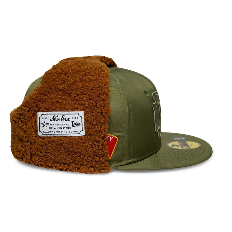 This is a Kansas City Chiefs NFL x Alpha Green Dogear 59FIFTY Fitted Cap 5