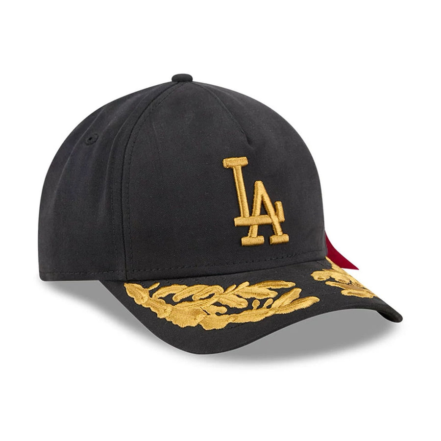 This is a LA Dodgers MLB X Alpha Black 9FORTY M-Crown A-Frame Adjustable Cap 3