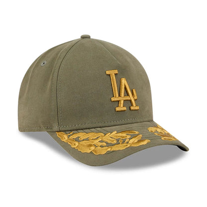 This is a LA Dodgers MLB X Alpha Open Green 9FORTY M-Crown A-Frame Adjustable Cap 4