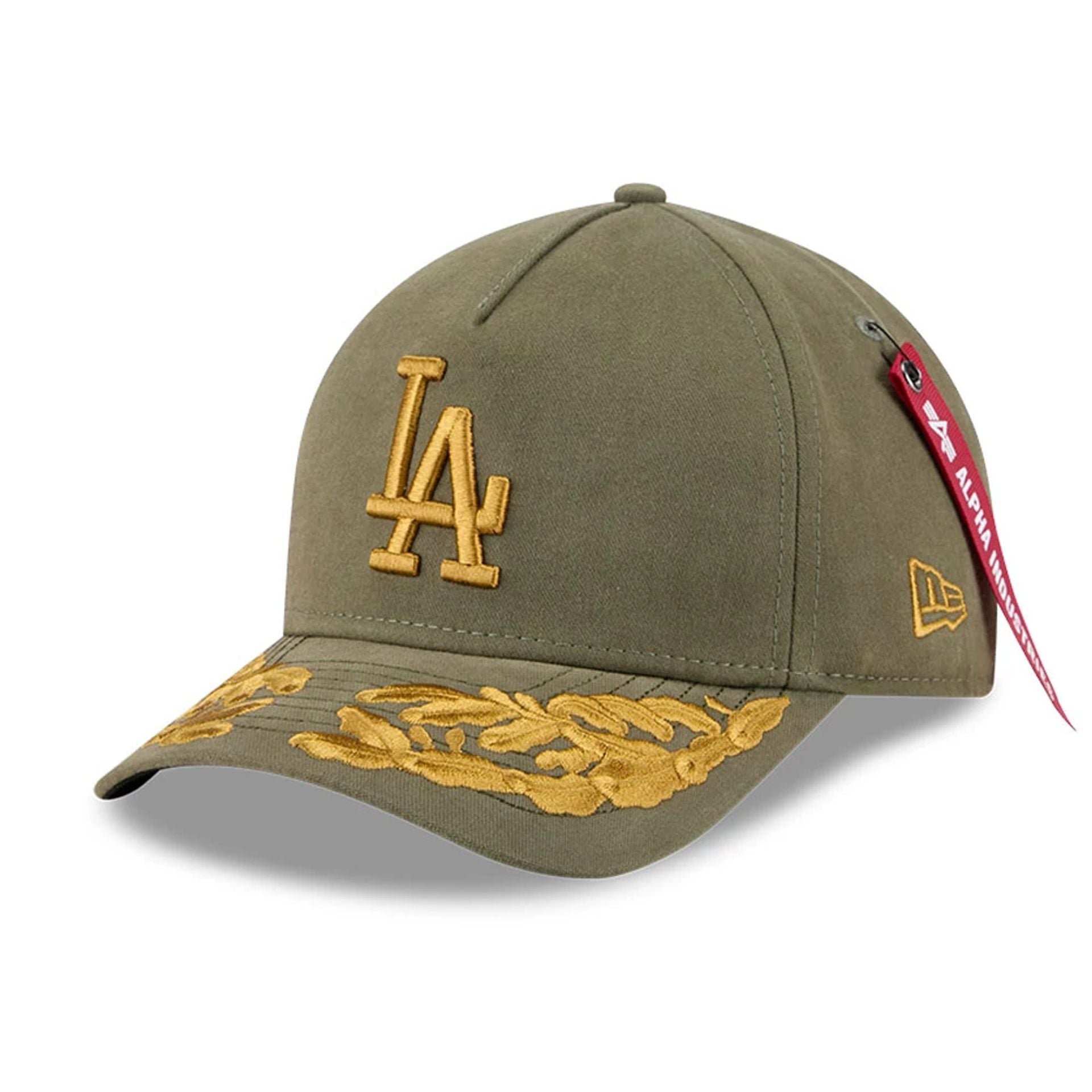 This is a LA Dodgers MLB X Alpha Open Green 9FORTY M-Crown A-Frame Adjustable Cap 1