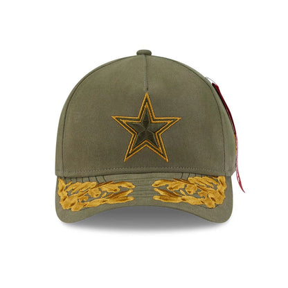 This is a Dallas Cowboys NFL x Alpha Dark Green 9FORTY M-Crown A-Frame Adjustable Cap 3