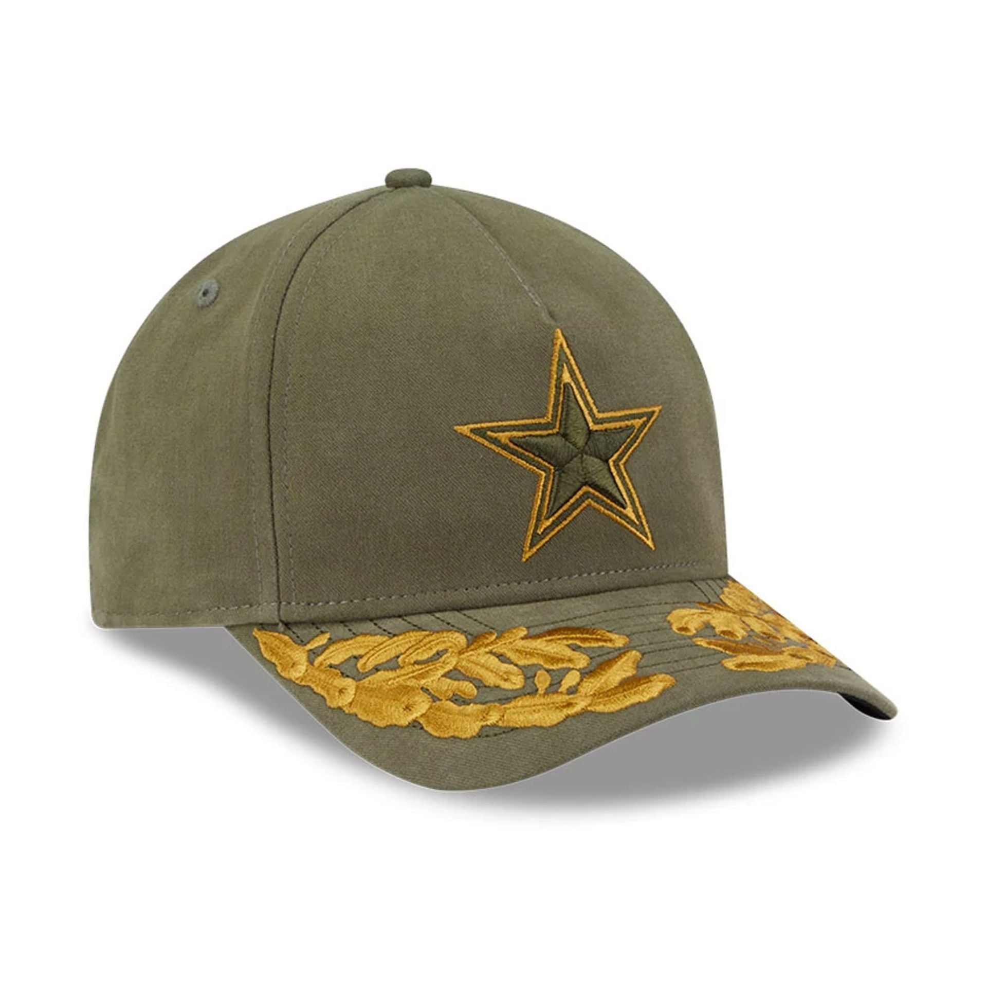 This is a Dallas Cowboys NFL x Alpha Dark Green 9FORTY M-Crown A-Frame Adjustable Cap 4