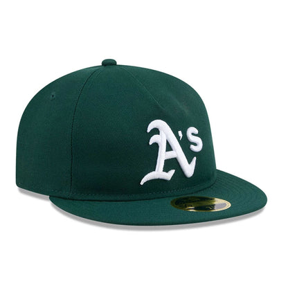 This is a Oakland Athletics MLB Easy Dark Green Retro Crown 59FIFTY Fitted Cap 4