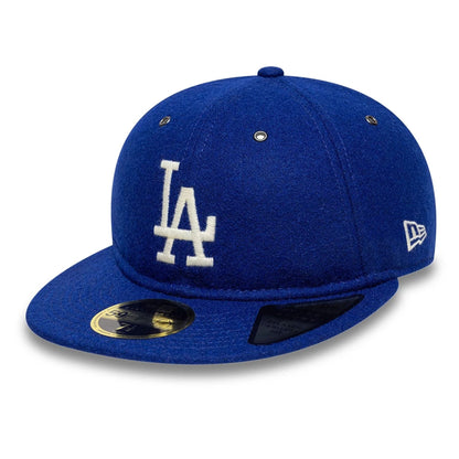 This is a LA Dodgers MLB Wool Dark Blue Retro Crown 59FIFTY Fitted Cap 1