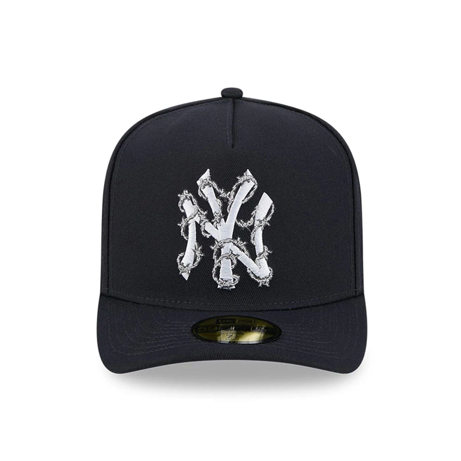 This is a New York Yankees MLB Wired Navy 59FIFTY A-Frame Fitted Cap 3