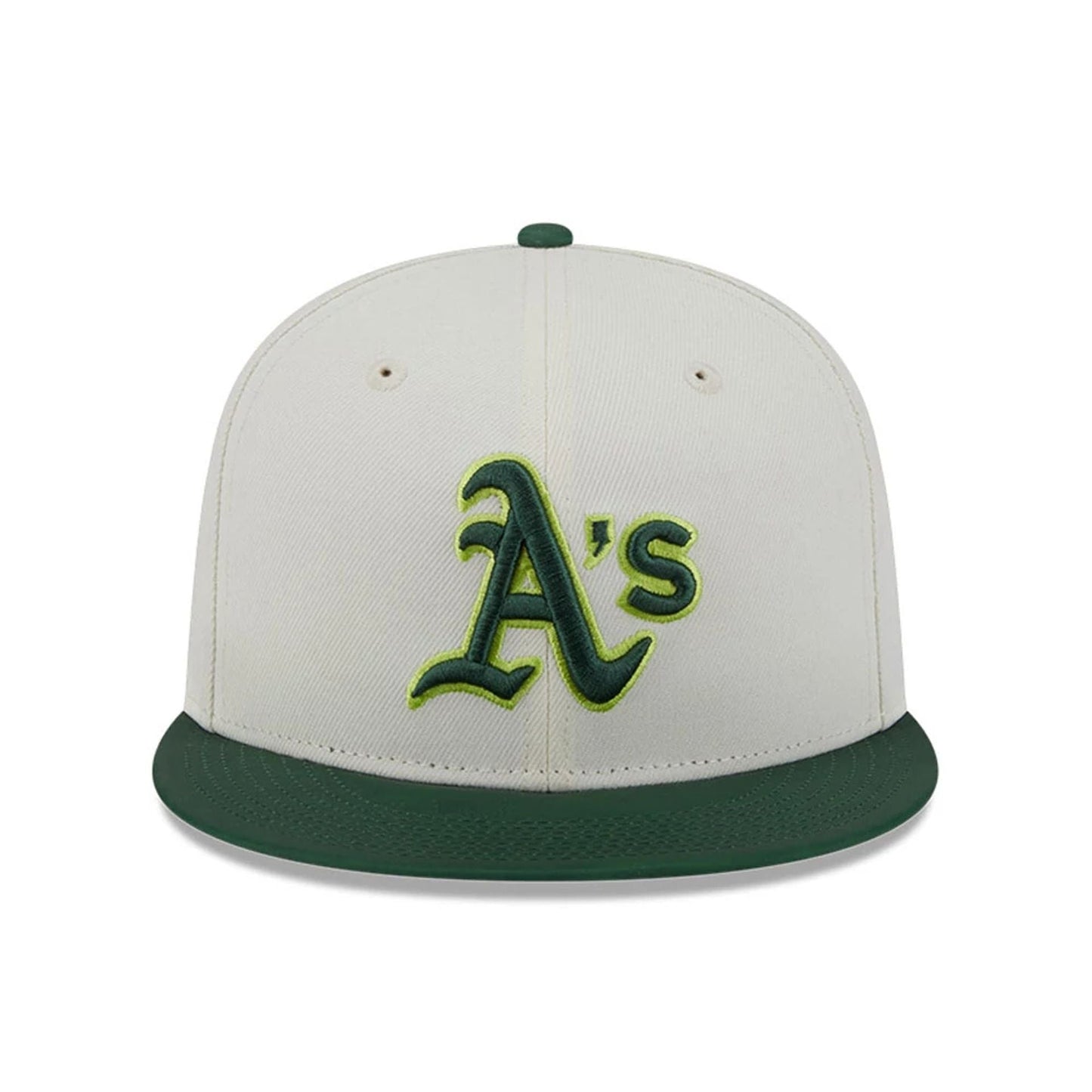 This is a Oakland Athletics MLB Colour Develop White 59FIFTY Fitted Cap 3