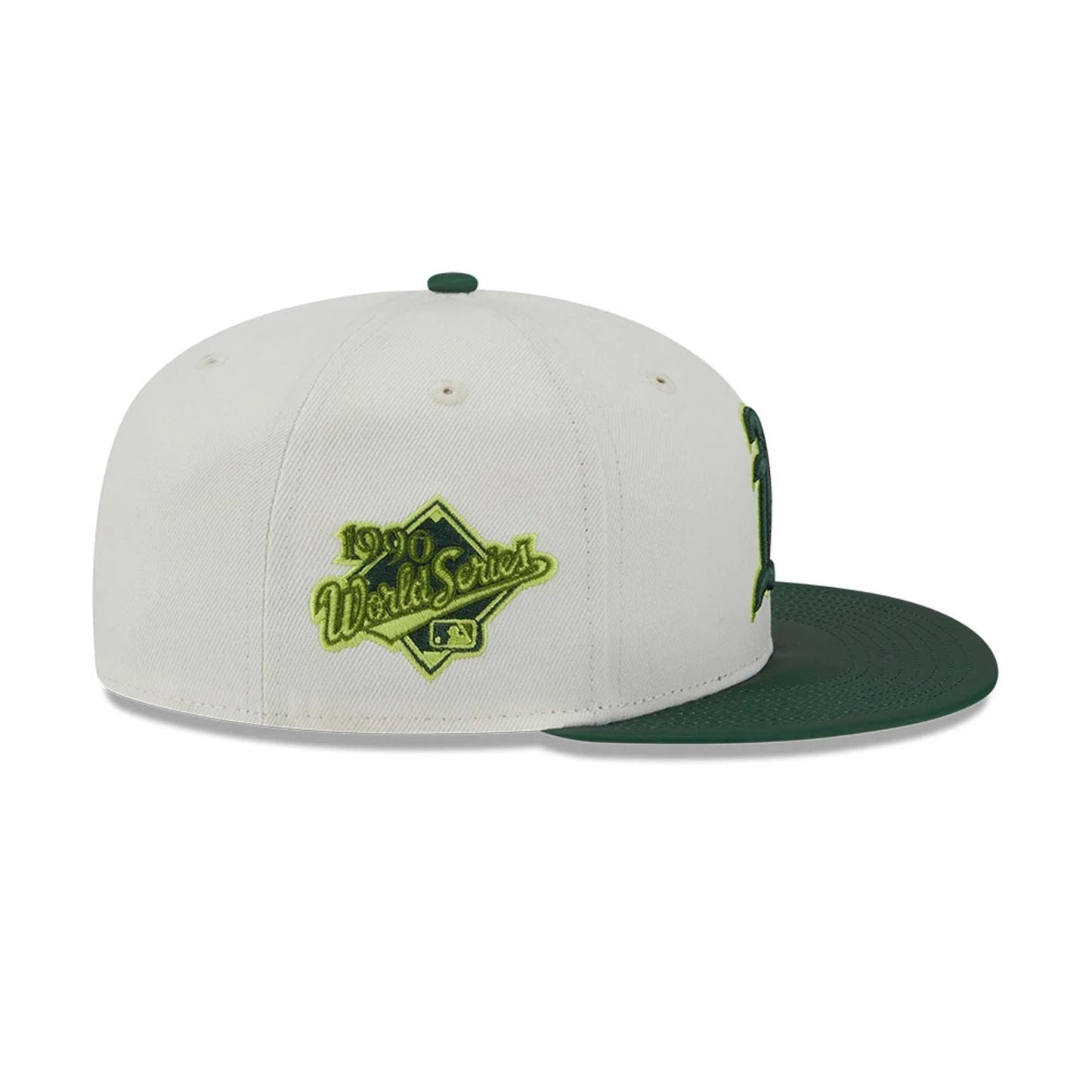 This is a Oakland Athletics MLB Colour Develop White 59FIFTY Fitted Cap 5