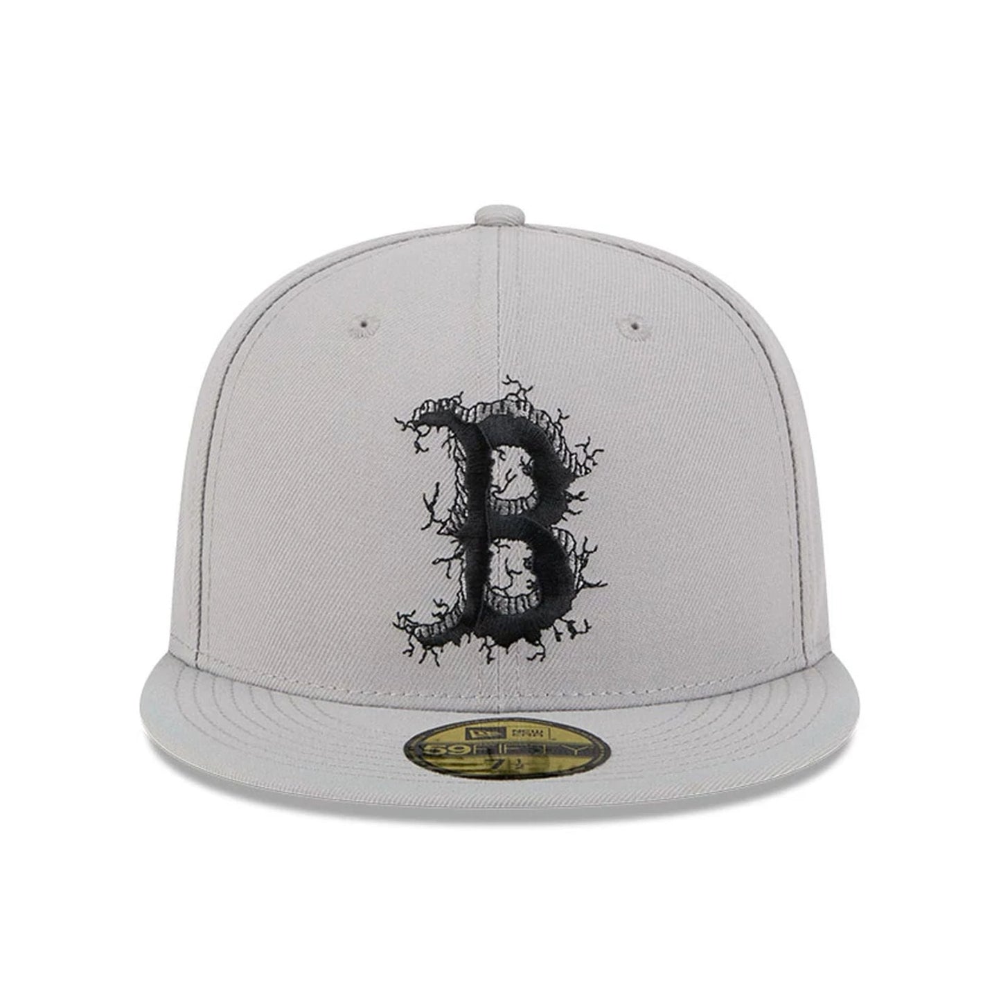 This is a Boston Red Sox MLB Cracked Grey 59FIFTY Fitted Cap 3