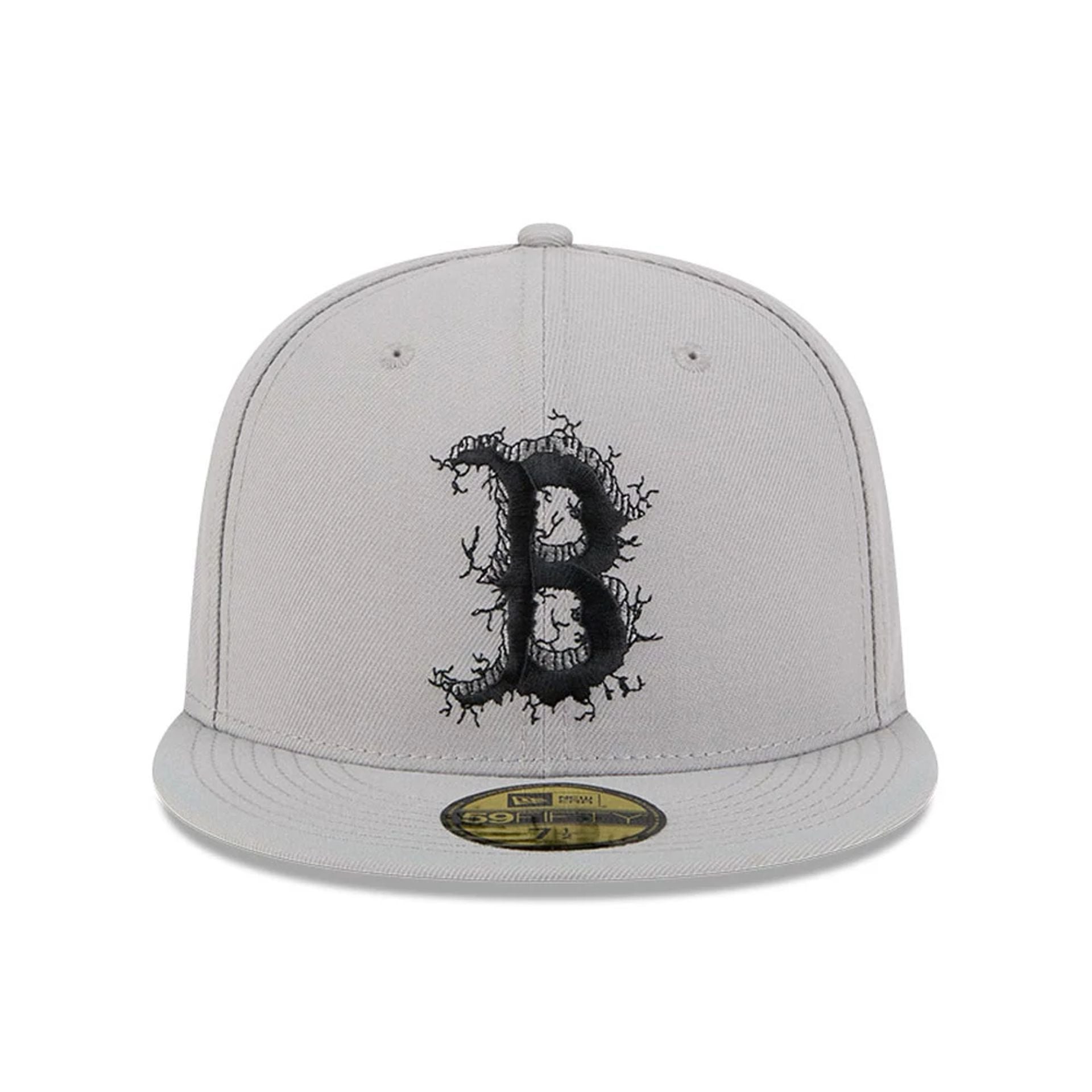 This is a Boston Red Sox MLB Cracked Grey 59FIFTY Fitted Cap 3