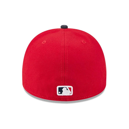 Pictured is this MLB Cartoon St. Louis Cardinals 59FIFTY A-Frame Fitted cap in red. 7