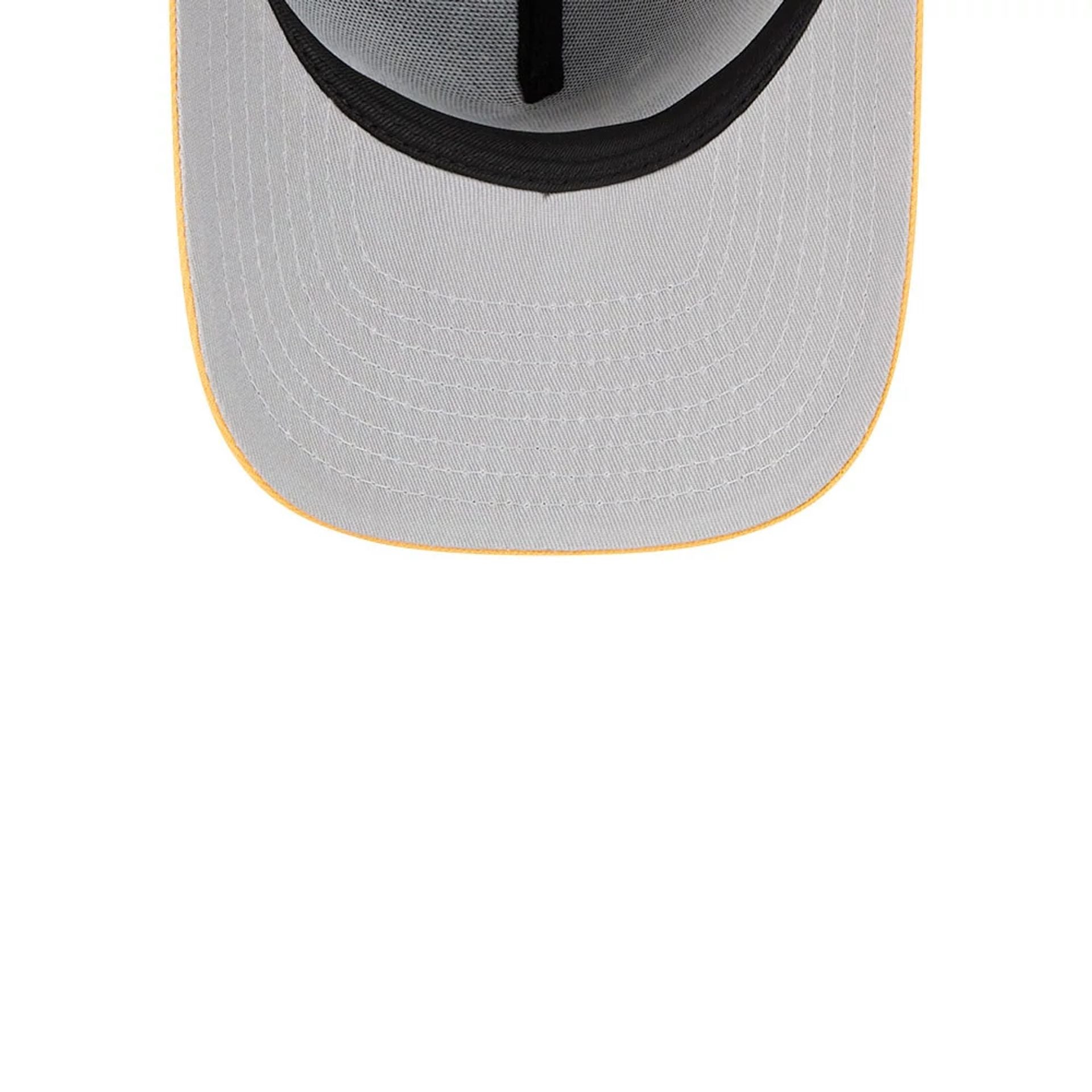 Pictured is this MLB Cartoon San Diego Padres 59FIFTY A-Frame Fitted cap in dark brown. 2