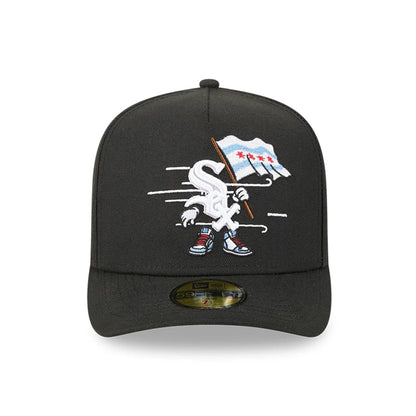 This is a Chicago White Sox MLB Cartoon Black 59FIFTY A-Frame Fitted Cap 3