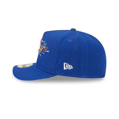 Pictured is this MLB Cartoon Chicago Cubs 59FIFTY A-Frame Fitted cap in blue. 6
