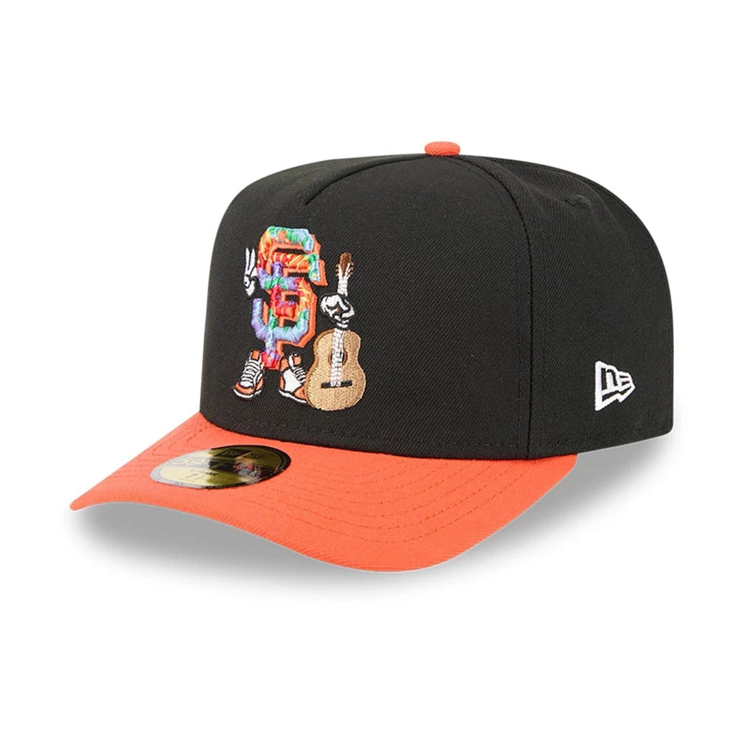 Pictured is this MLB Cartoon San Francisco Giants 59FIFTY A-Frame Fitted cap in black. 4