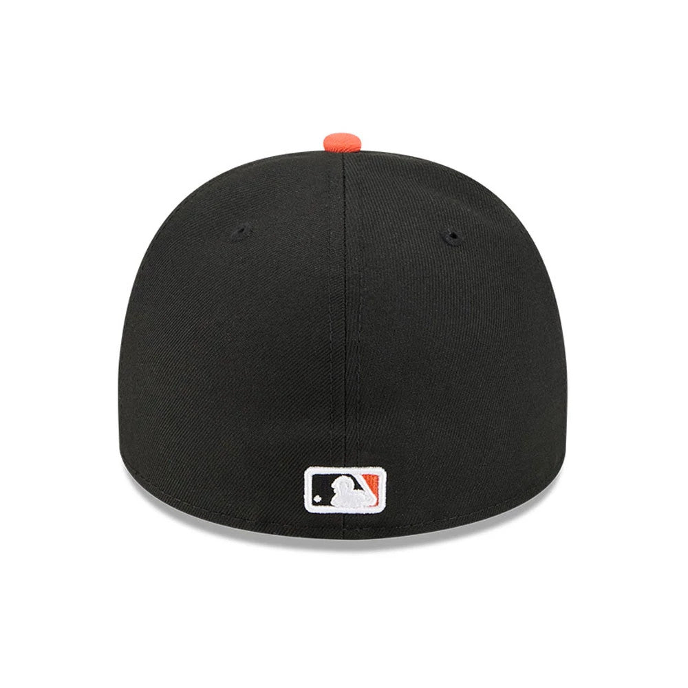 Pictured is this MLB Cartoon San Francisco Giants 59FIFTY A-Frame Fitted cap in black. 7