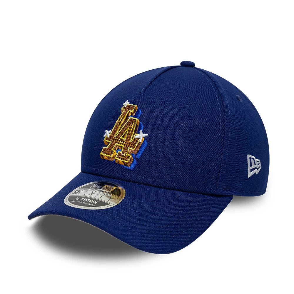 Pictured is this MLB Emblem LA Dodgers 9FORTY M-Crown A-Frame cap in dark blue. 4