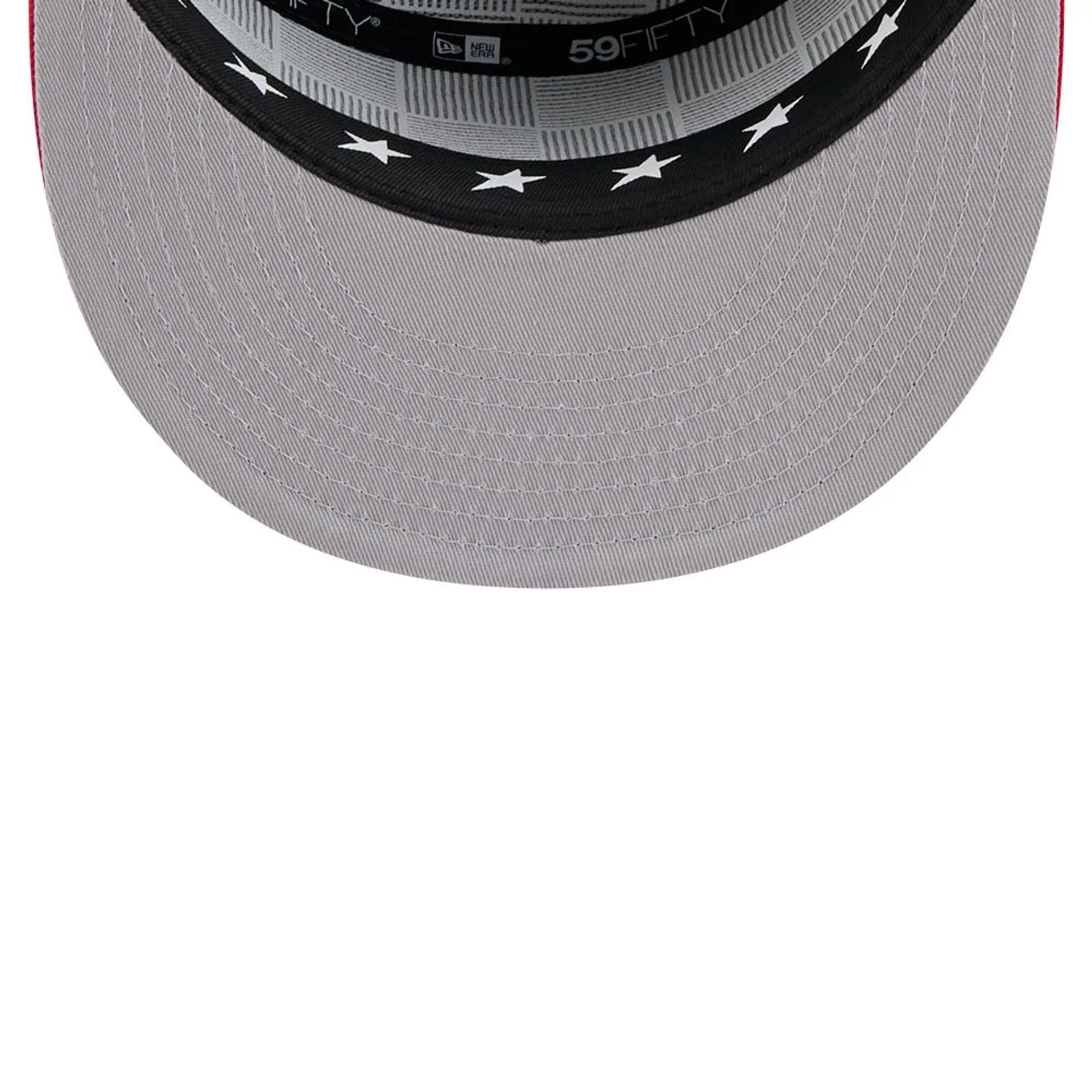 This is a Atlanta Braves MLB 2025 All Star Game Navy Split Panel 59FIFTY Fitted Cap 2