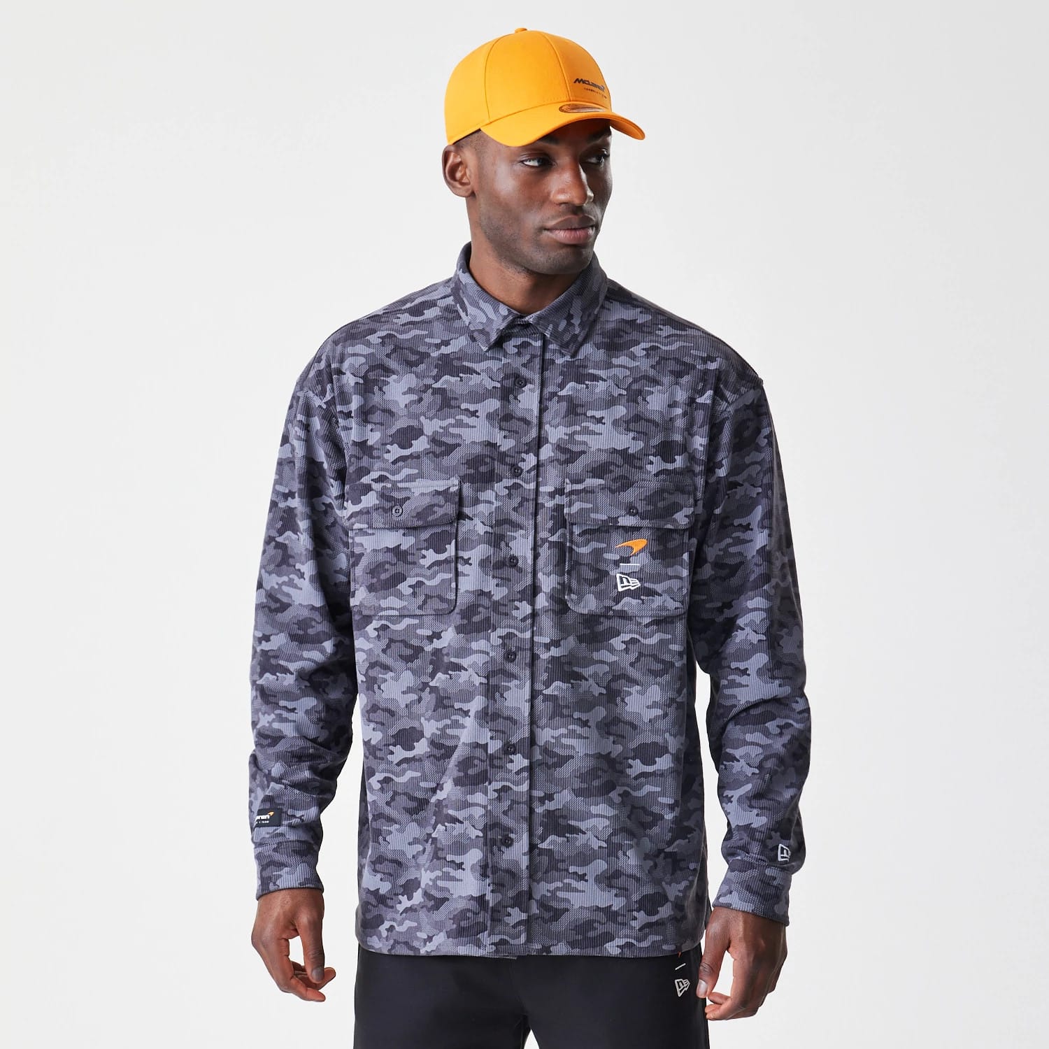 Graphic McLaren Racing Dark Grey Long Sleeve Shirt | NEC UK