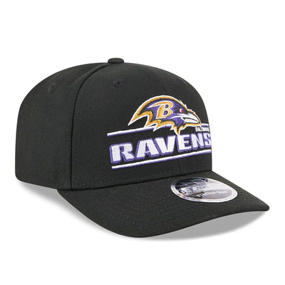 This is a Baltimore Ravens NFL Sated Black 9SEVENTY Stretch Snap Adjustable Cap 4