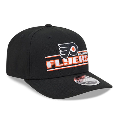 This is a Philadelphia Flyers NHL Stated Black 9SEVENTY Stretch Snap Adjustable Cap 4