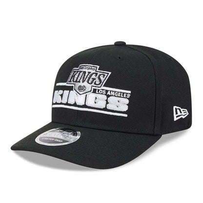 This is a LA Kings NHL Stated Black 9SEVENTY Stretch Snap Adjustable Cap 1